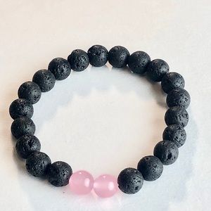 Women’s black and pink bracelet